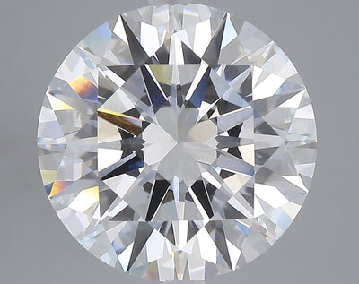 7.08 carat round lab grown diamond F color VVS2 clarity