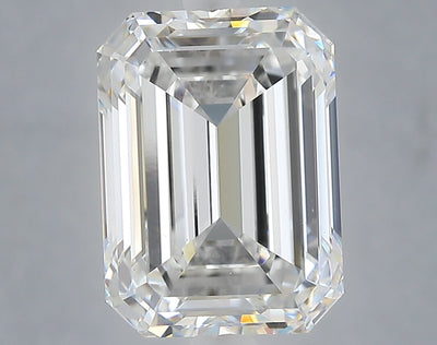 5.20 carat emerald lab grown diamond F color VVS2 clarity