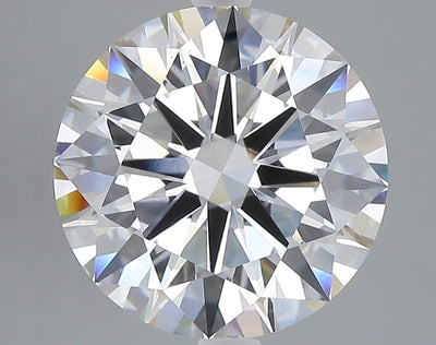 5.05 carat round lab grown diamond F color VS1 clarity