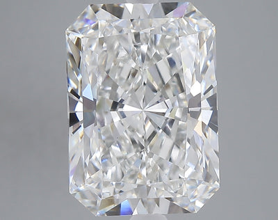 6.06 carat radiant lab grown diamond F color VVS2 clarity