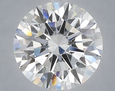 5.02 carat round lab grown diamond E color VVS2 clarity