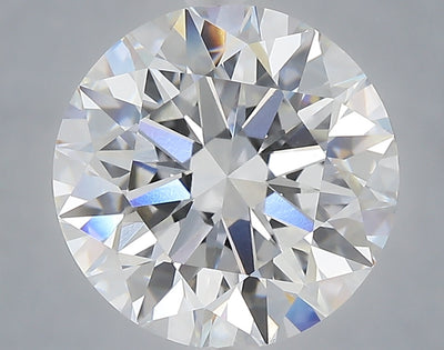 5.01 carat round lab grown diamond E color VVS2 clarity