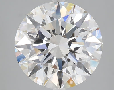 5.06 carat round lab grown diamond E color VVS2 clarity