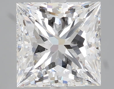 2.57 carat princess lab grown diamond E color VVS2 clarity