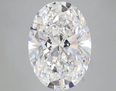 8.04 carat oval lab grown diamond E color VVS2 clarity