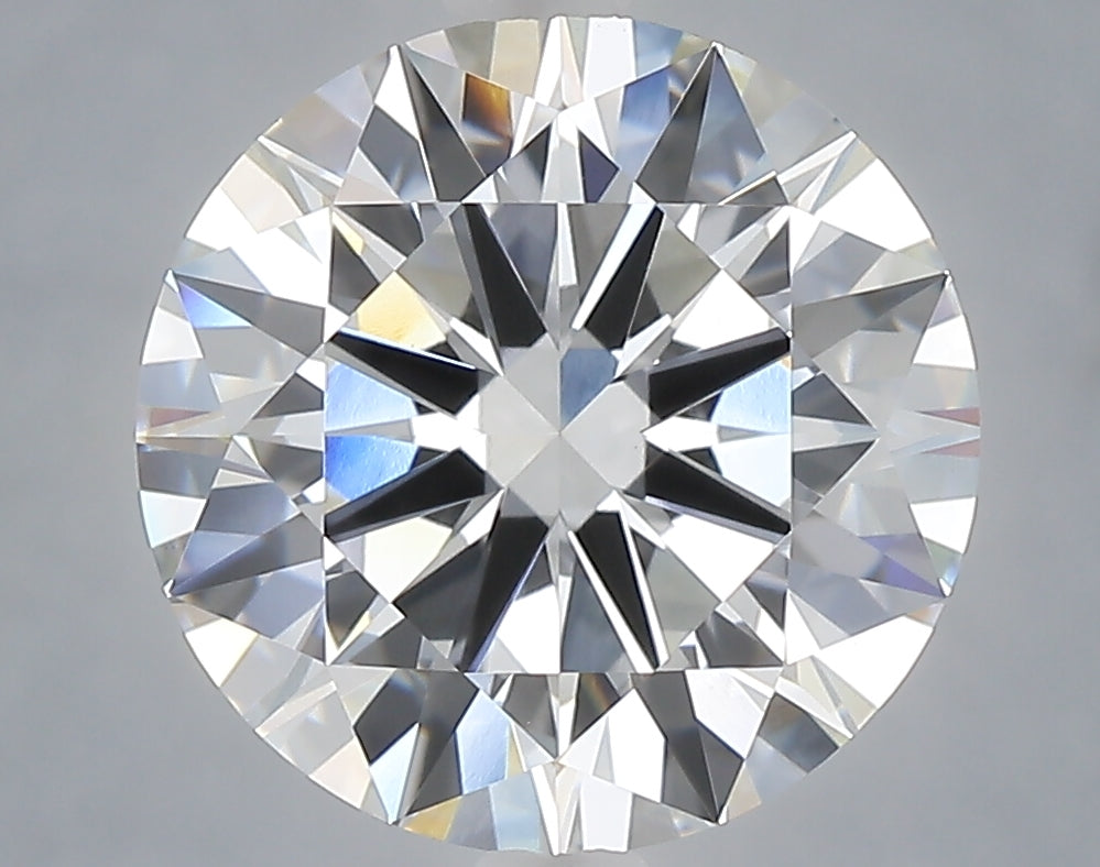5.01 carat round lab grown diamond E color VVS2 clarity