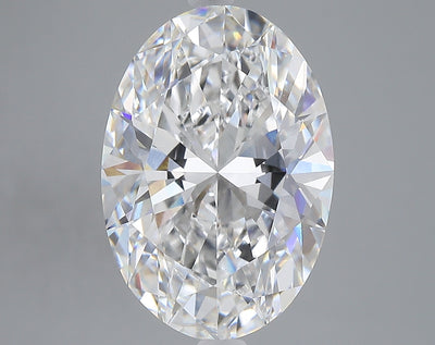 6.04 carat oval lab grown diamond E color VVS2 clarity