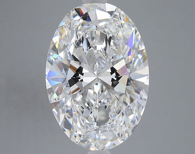 6.08 carat oval lab grown diamond E color VVS2 clarity