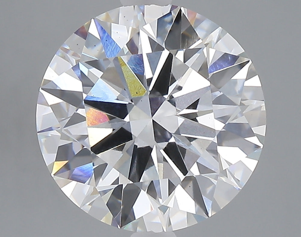 5.04 carat round lab grown diamond F color VS2 clarity