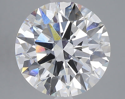 5.04 carat round lab grown diamond F color VS2 clarity