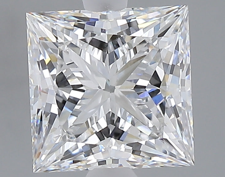 2.53 carat princess lab grown diamond E color VVS2 clarity