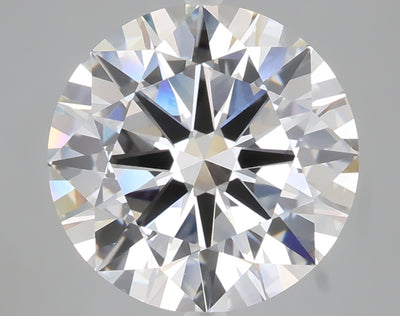 5.01 carat round lab grown diamond E color VVS2 clarity