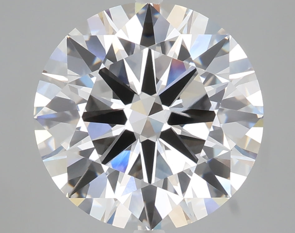 5.04 carat round lab grown diamond F color VVS2 clarity