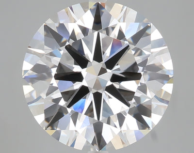 5.04 carat round lab grown diamond F color VVS2 clarity