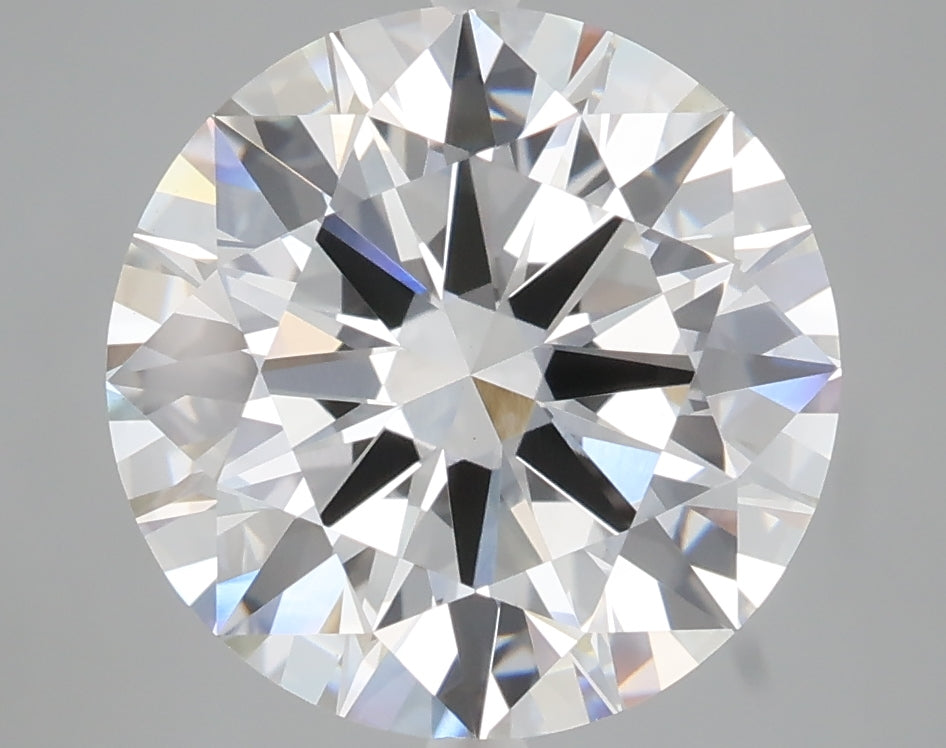 5.08 carat round lab grown diamond F color VVS2 clarity