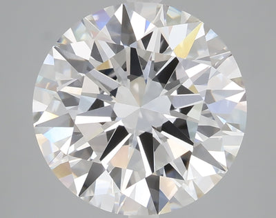 5.10 carat round lab grown diamond F color VVS2 clarity