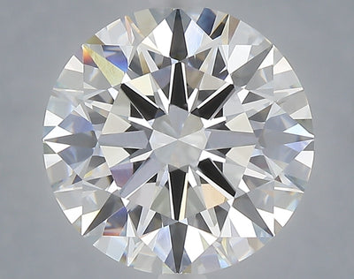 5.02 carat round lab grown diamond F color VVS2 clarity