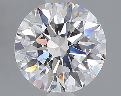 1.53 carat round lab grown diamond D color VVS2 clarity