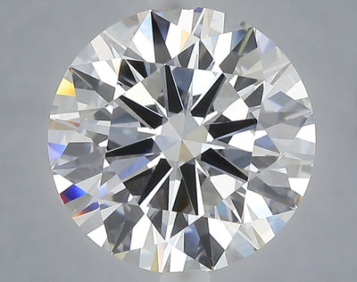 4.60 carat round lab grown diamond F color VVS2 clarity