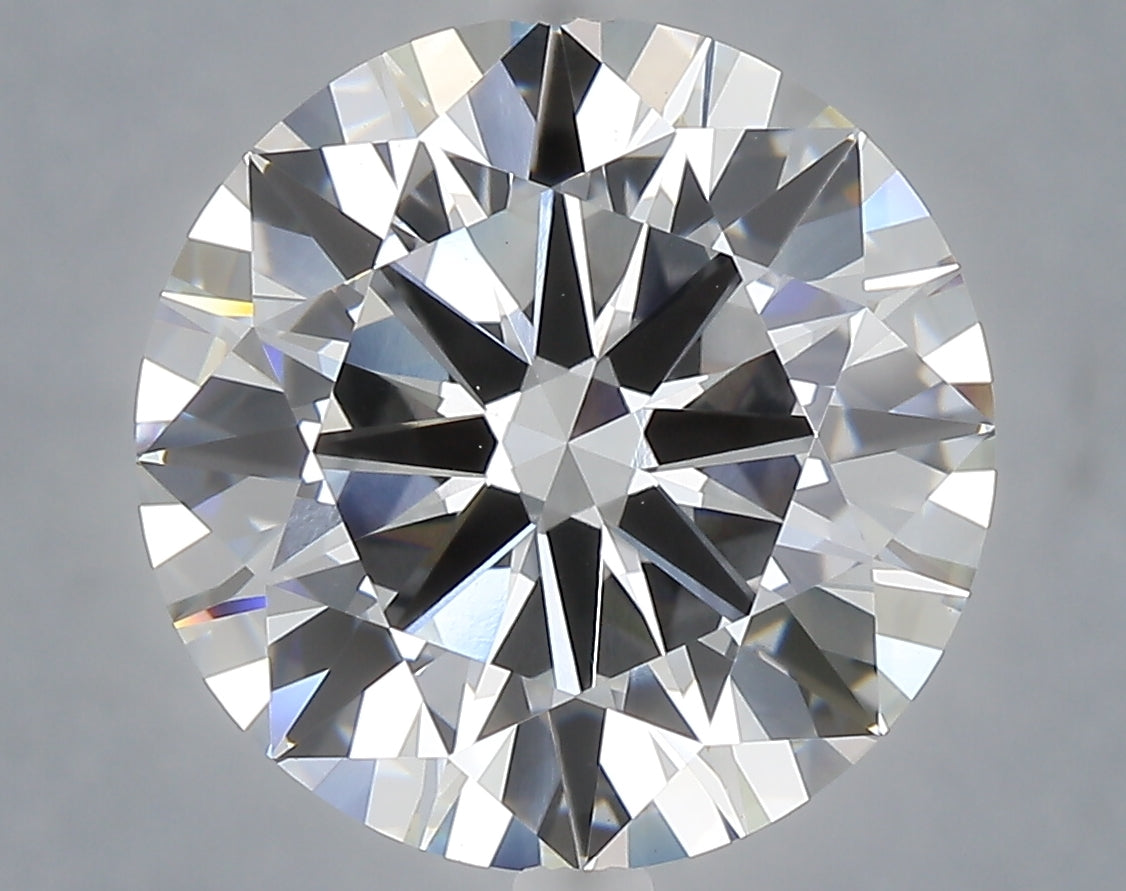 6.87 carat round lab grown diamond F color VVS2 clarity