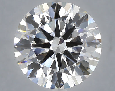 6.87 carat round lab grown diamond F color VVS2 clarity