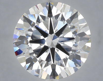 6.22 carat round lab grown diamond F color VVS2 clarity