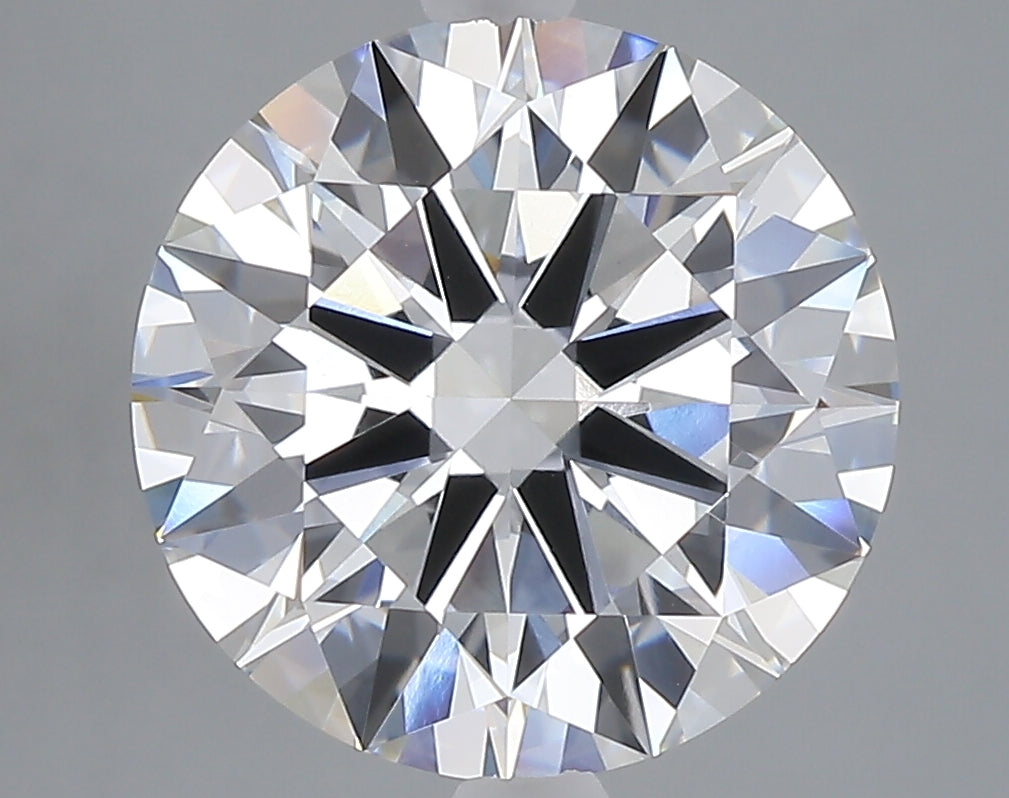 5.04 carat round lab grown diamond E color VVS2 clarity