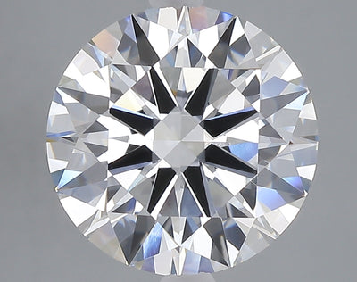 5.04 carat round lab grown diamond E color VVS2 clarity