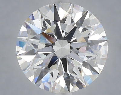 5.02 carat round lab grown diamond F color VVS2 clarity