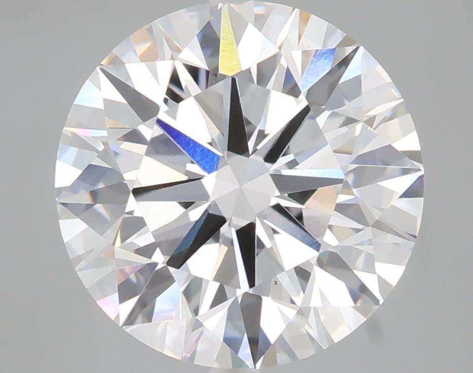 5.02 carat round lab grown diamond E color VS1 clarity