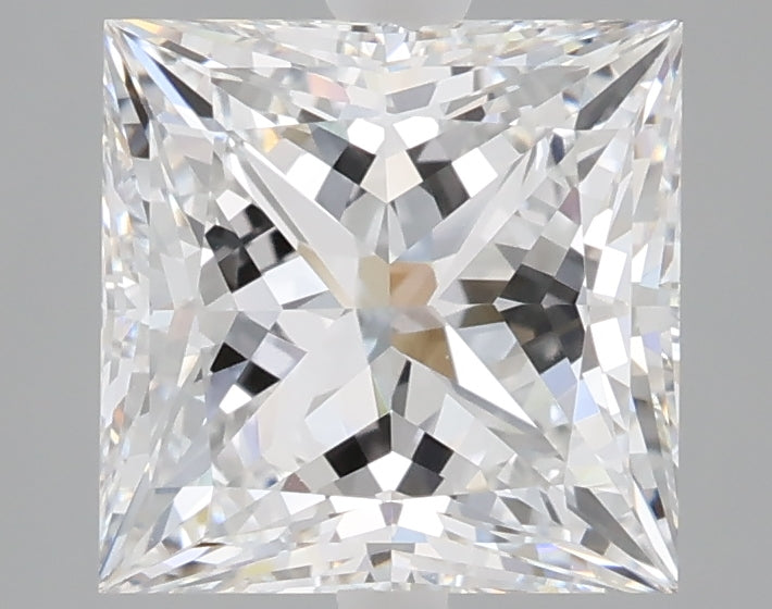 3.10 carat princess lab grown diamond E color VVS2 clarity