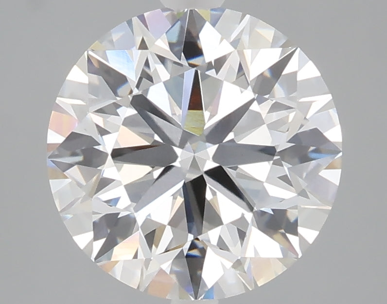 3.01 carat round lab grown diamond F color VVS2 clarity