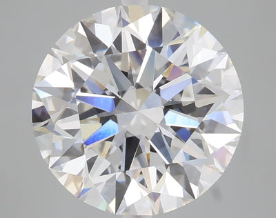 5.06 carat round lab grown diamond E color VVS2 clarity