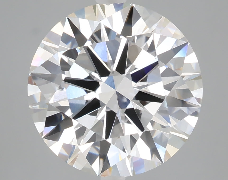 5.08 carat round lab grown diamond E color VVS2 clarity
