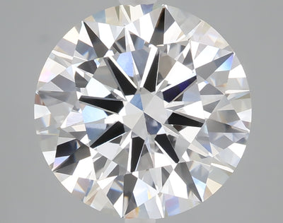 5.08 carat round lab grown diamond E color VVS2 clarity