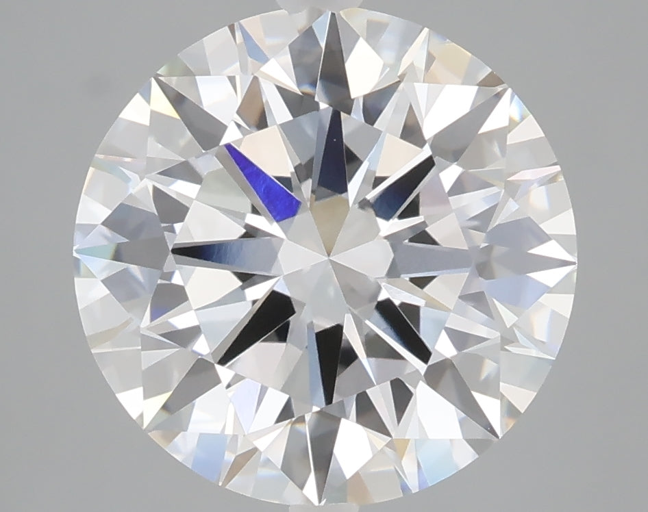 5.01 carat round lab grown diamond E color VS1 clarity