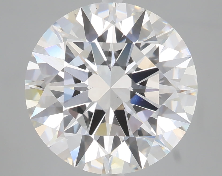5.02 carat round lab grown diamond E color VS1 clarity