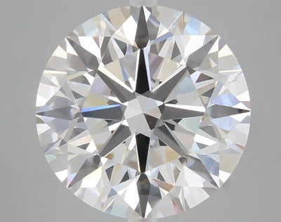 5.09 carat round lab grown diamond E color VVS2 clarity