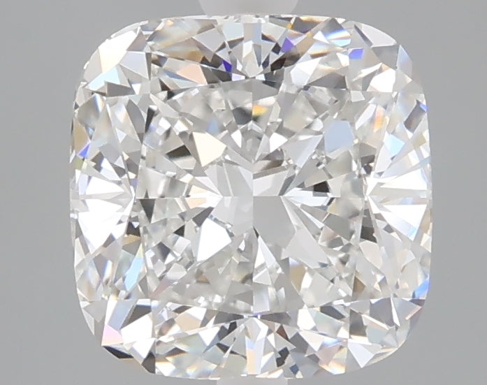 2.59 carat cushion lab grown diamond E color VVS2 clarity