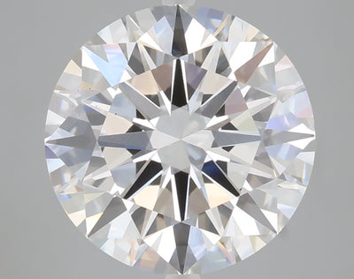 5.10 carat round lab grown diamond F color VS1 clarity