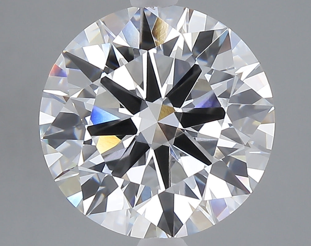 5.01 carat round lab grown diamond E color VVS2 clarity