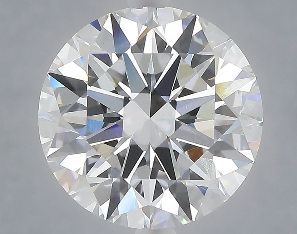 5.10 carat round lab grown diamond E color VVS2 clarity