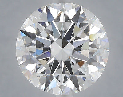 5.10 carat round lab grown diamond E color VVS2 clarity