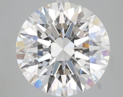5.08 carat round lab grown diamond F color VVS2 clarity