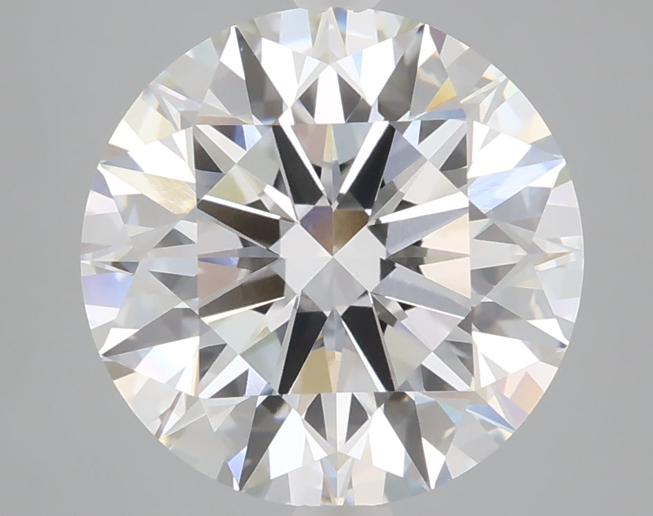 5.08 carat round lab grown diamond F color VVS2 clarity