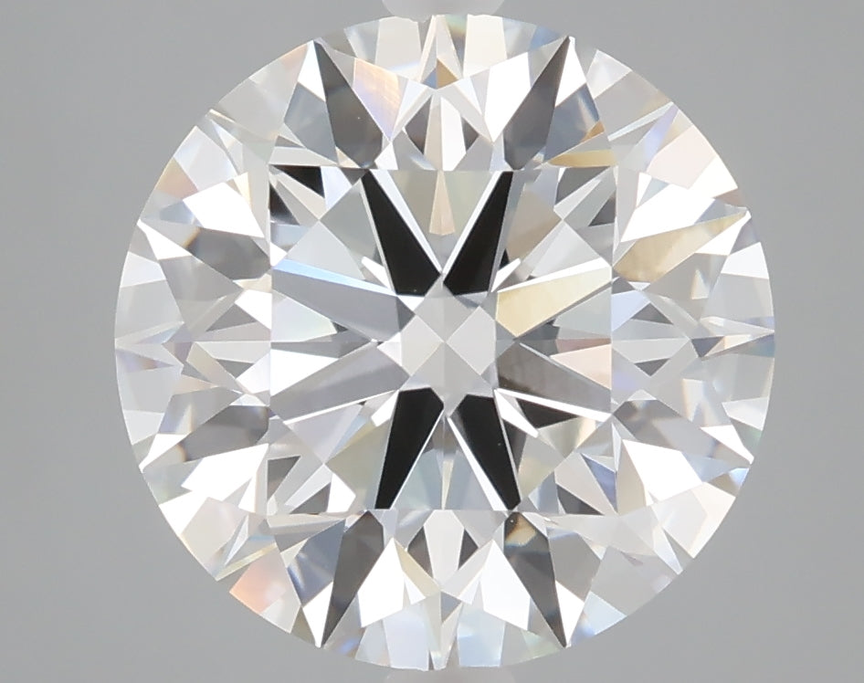 5.01 carat round lab grown diamond F color VVS2 clarity