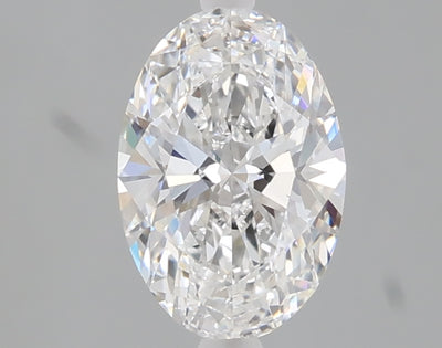 1.07 carat oval lab grown diamond D color VVS2 clarity