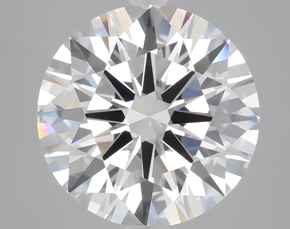 5.08 carat round lab grown diamond E color VVS2 clarity