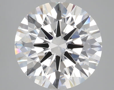 5.08 carat round lab grown diamond E color VVS2 clarity
