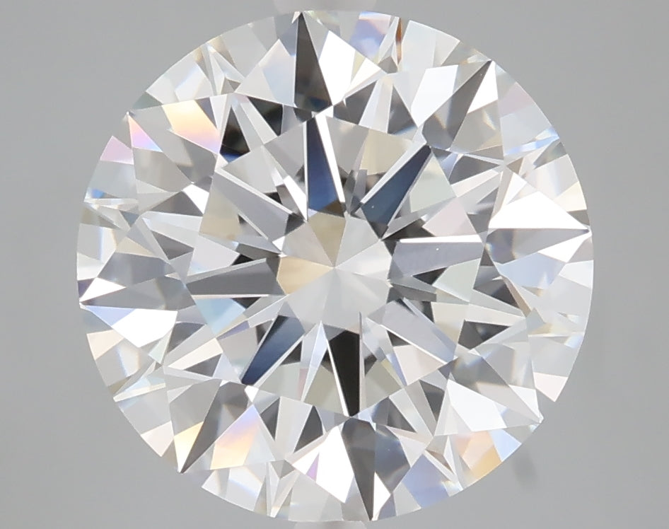 5.07 carat round lab grown diamond F color VVS1 clarity